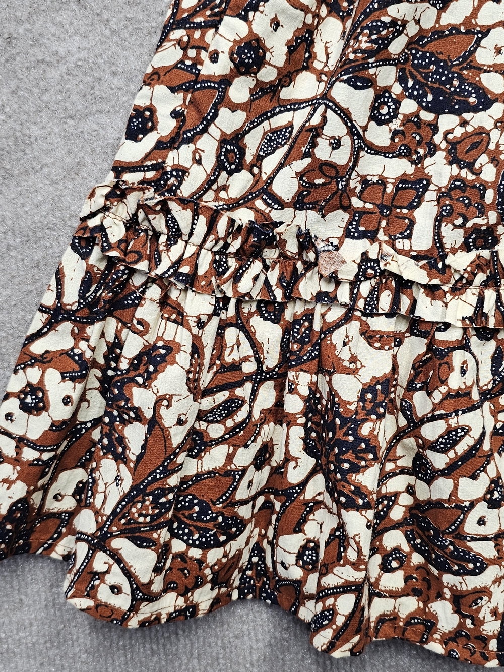 House of Harlow 1960 XS NWT Boho Mini Dress Cotton Ruffle Mock Neck Fall - Picture 10 of 16